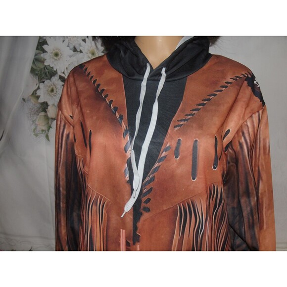 Western Cowgirl Cowboy Style Unisex 3D Hoodie All Over Print Size XXL NEW - Picture 6 of 10